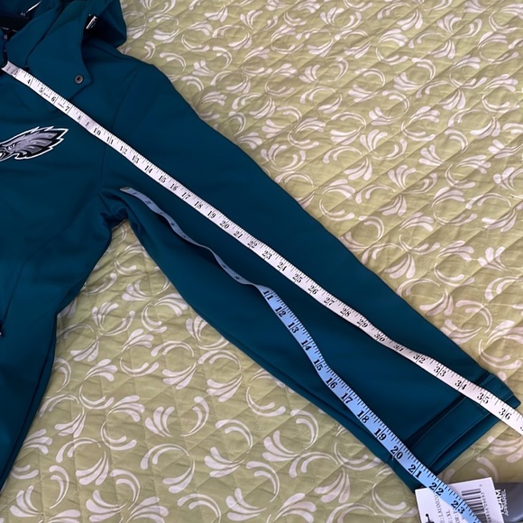 NWT XL NFL.com Philadelphia Eagles‎ Soft Shell Zipper Coat with Removable Hood - Picture 5 of 16